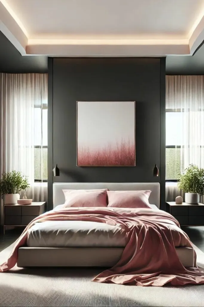 small black bedroom