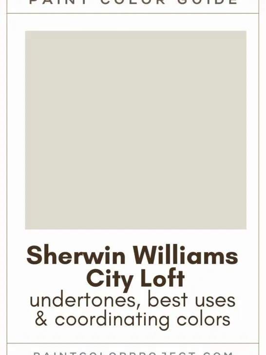 Sherwin Williams City Loft paint color guide