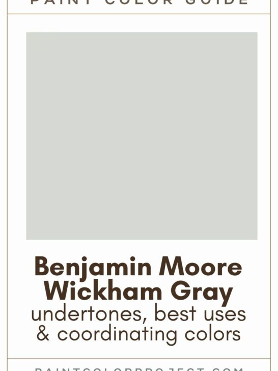 Benjamin Moore Wickham Gray paint color guide