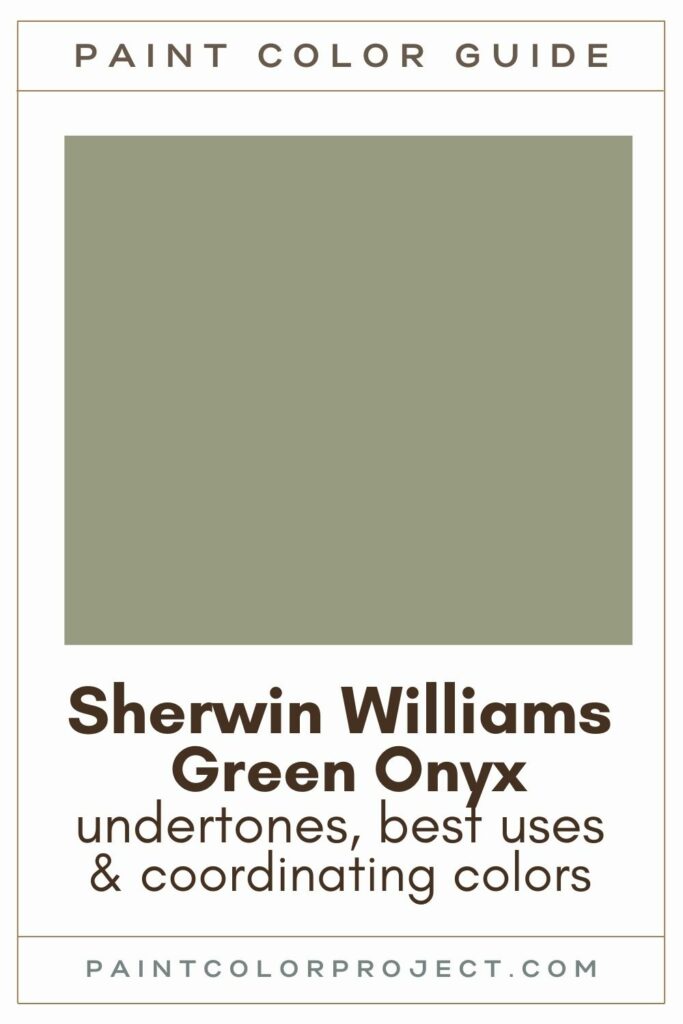 Sherwin Williams Green Onyx paint color guide