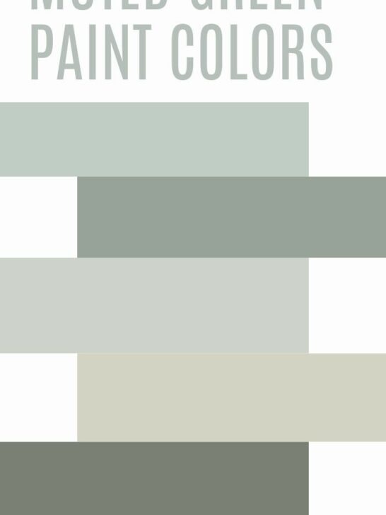 best muted Green paint colors