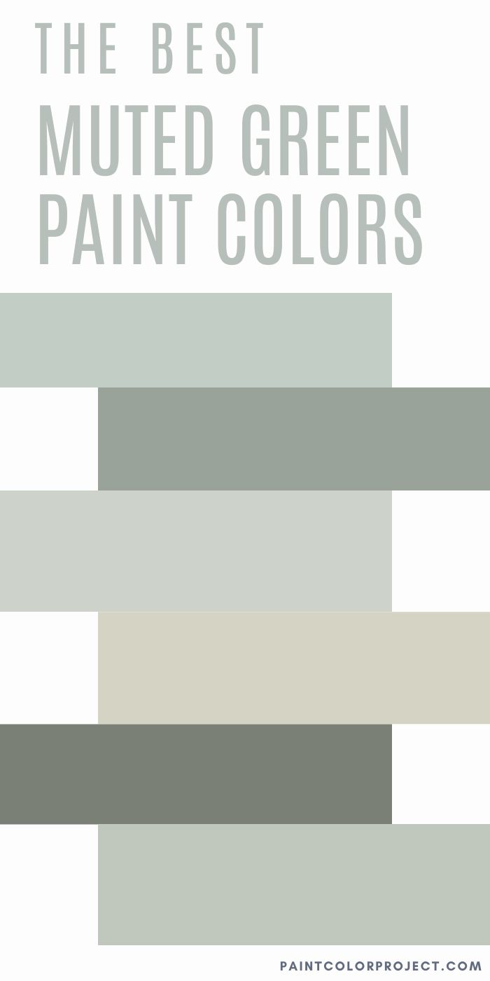 The best muted green paint colors The Paint Color Project