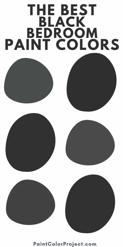 the best black bedroom paint colors