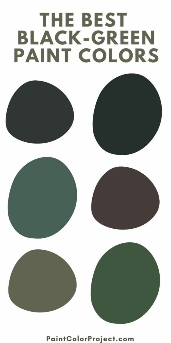 The best blackgreen paint colors The Paint Color Project
