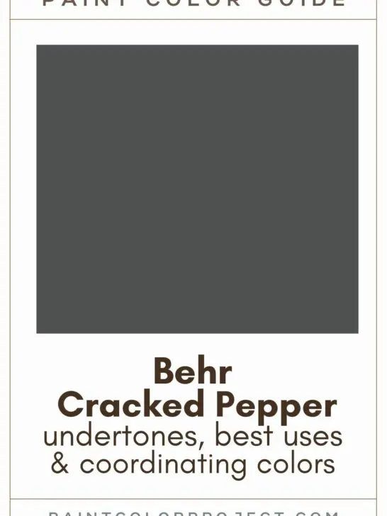 Behr Cracked Pepper paint color guide