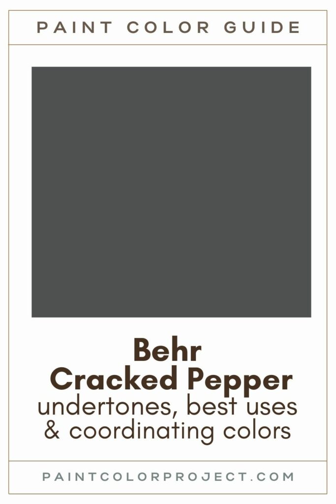 Behr Cracked Pepper paint color guide