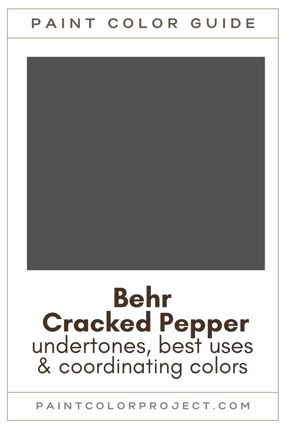 Behr Cracked Pepper: a complete color review - The Paint Color Project