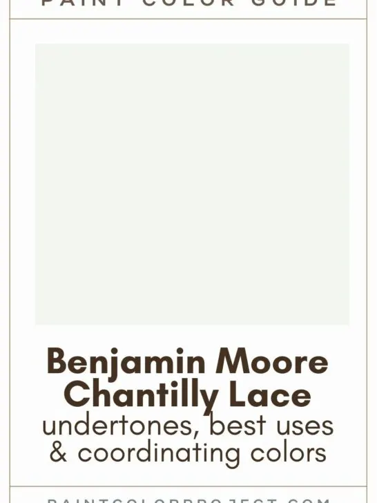 Benjamin Moore Chantilly Lace paint color guide