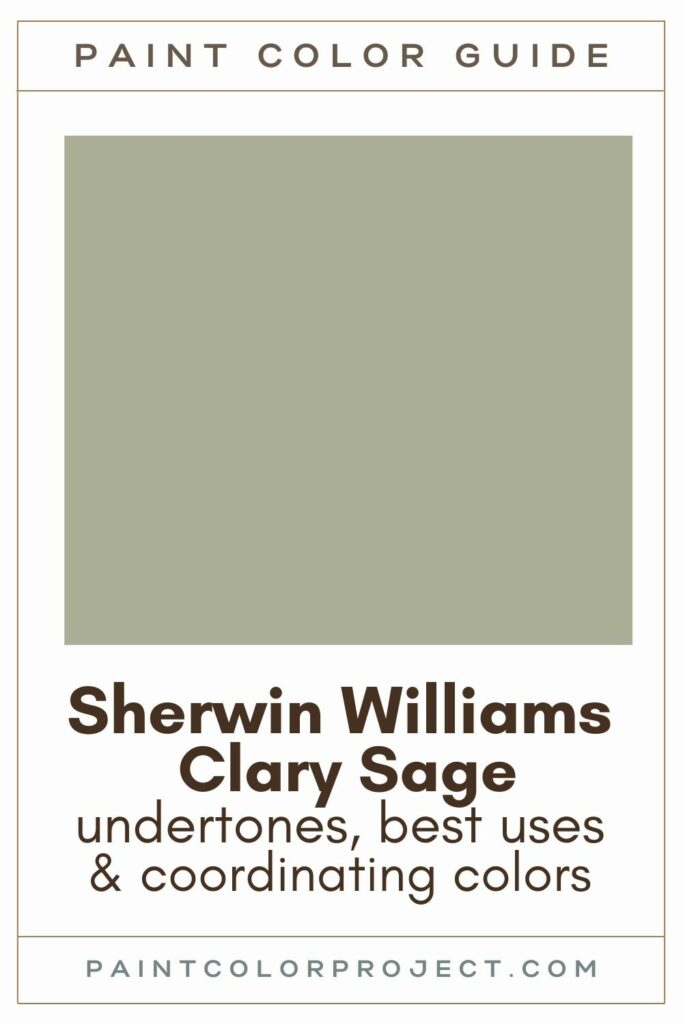 Sherwin Williams Clary Sage paint color guide