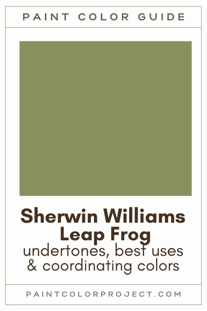 Sherwin Williams Leap Frog paint color guide