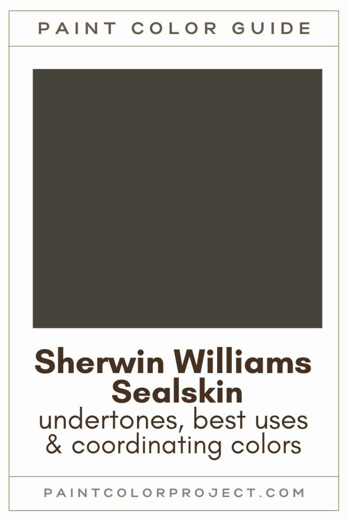 Sherwin Williams Sealskin paint color guide