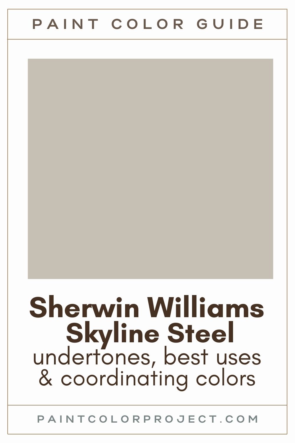 Sherwin Williams Skyline Steel paint color guide