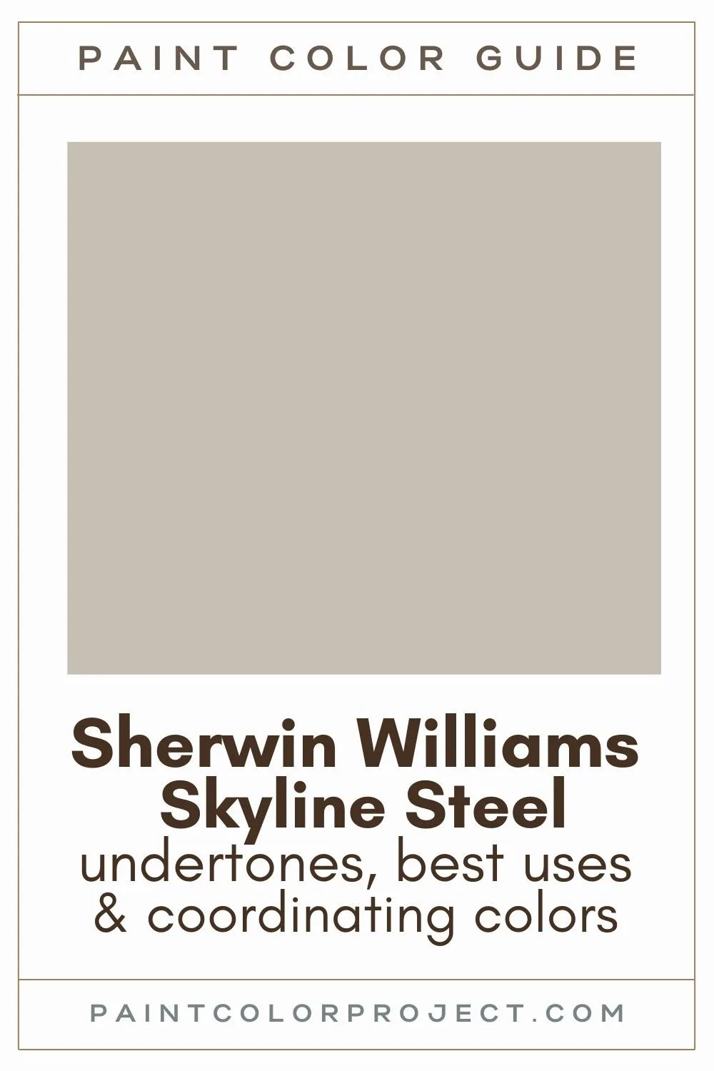 Sherwin Williams Skyline Steel paint color guide