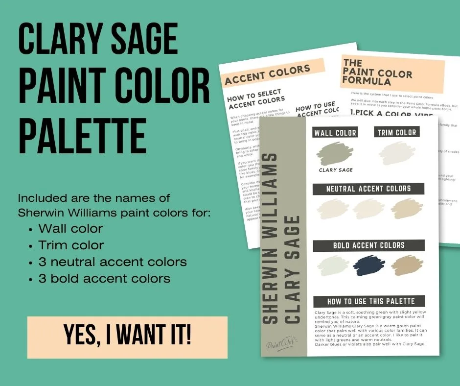 clary sage paint color palette
