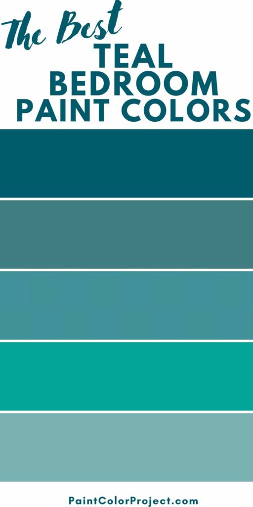 the best teal bedroom paint colors