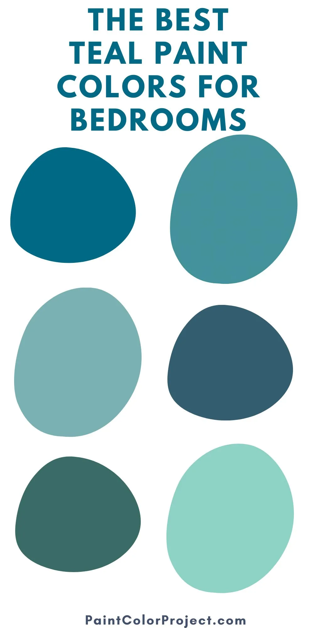 the best teal bedroom paint colors