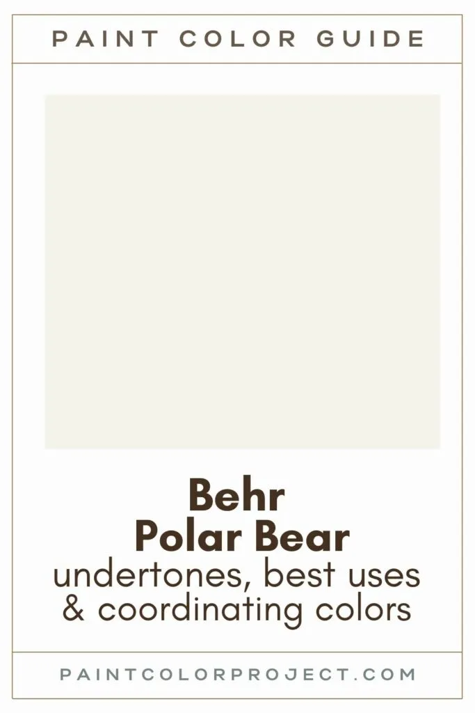 Behr Polar Bear paint color guide