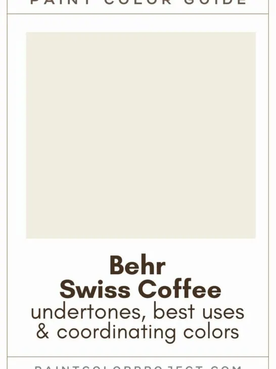 Behr Swiss Coffee paint color guide