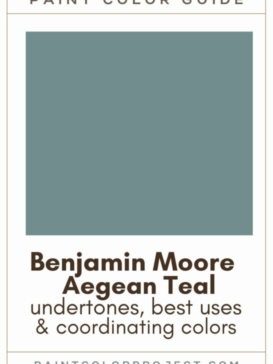Benjamin Moore Aegean Teal paint color guide