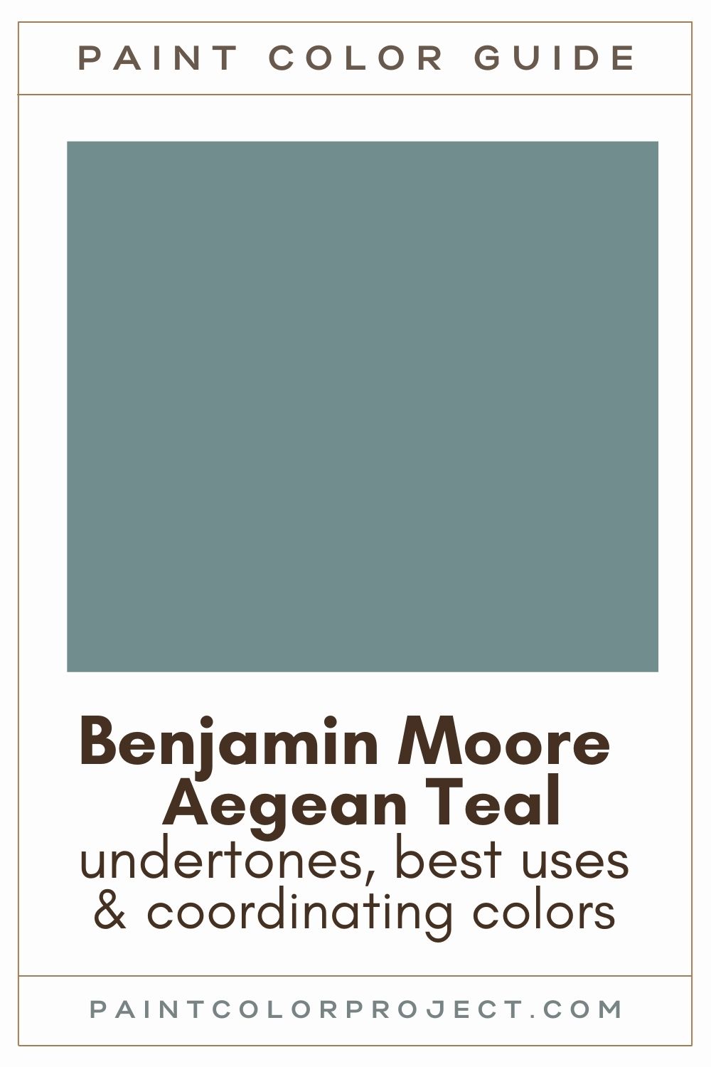 Wall Color Is Aegean Teal From Benjamin Moore Beautiful