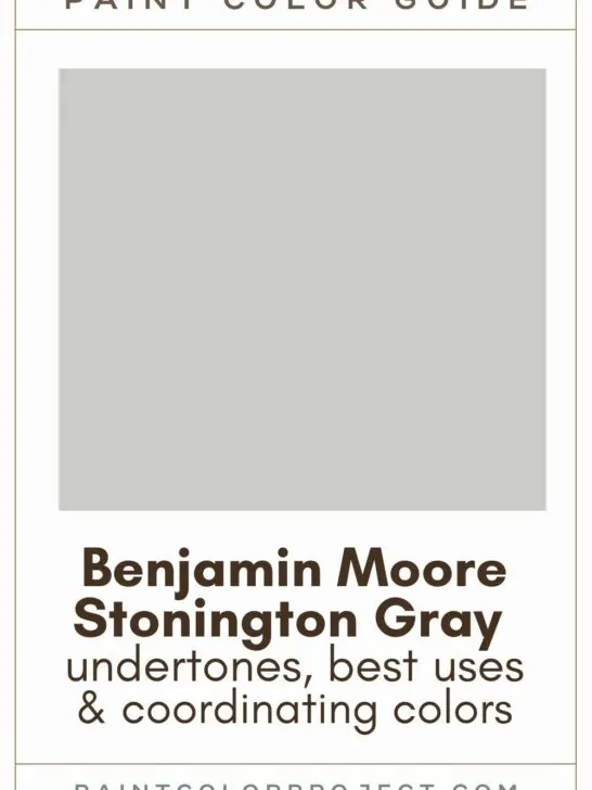 Benjamin Moore Stonington Gray paint color guide