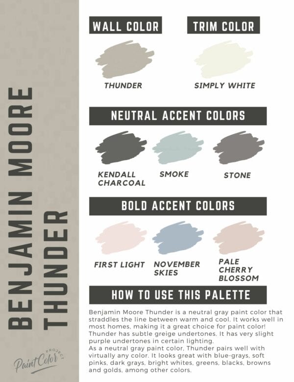 Benjamin Moore Thunder a complete color review The Paint Color Project
