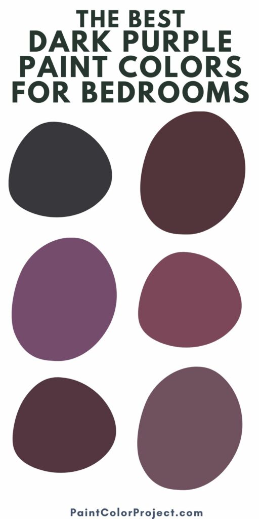 the best dark purple paint colors for bedrooms