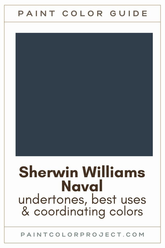 Sherwin Williams Naval Paint Color Guide.