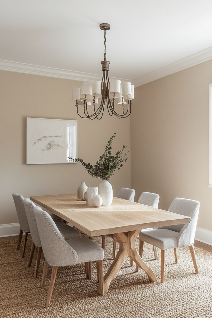 BM natural cream dining room