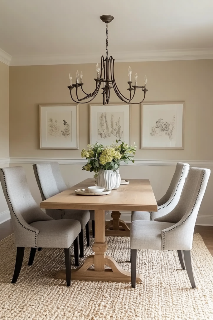 BM natural cream dining room