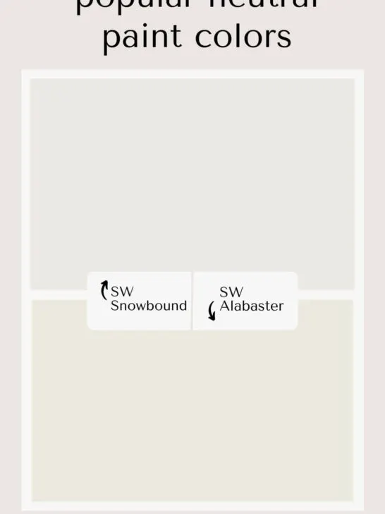 Sherwin Williams Snowbound vs Alabaster.