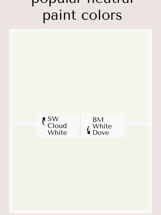 Benjamin Moore Cloud White vs White Dove.