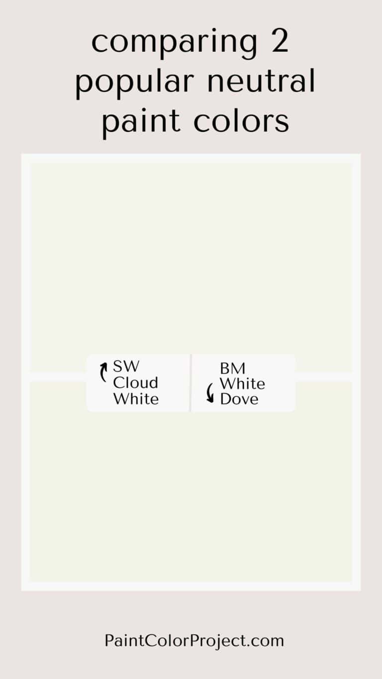 Benjamin Moore Cloud White vs White Dove The Paint Color Project