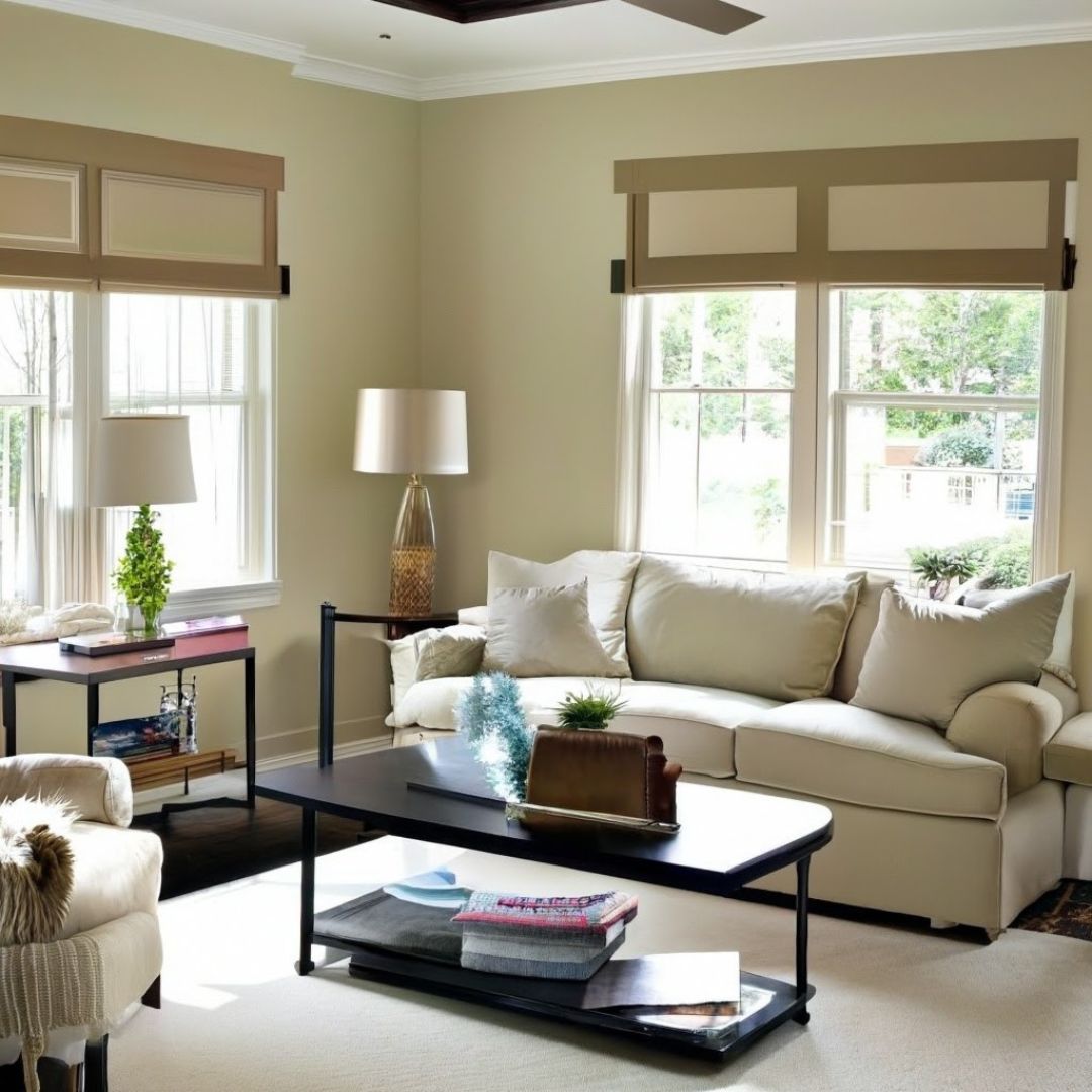 SherwinWilliams Accessible Beige living room