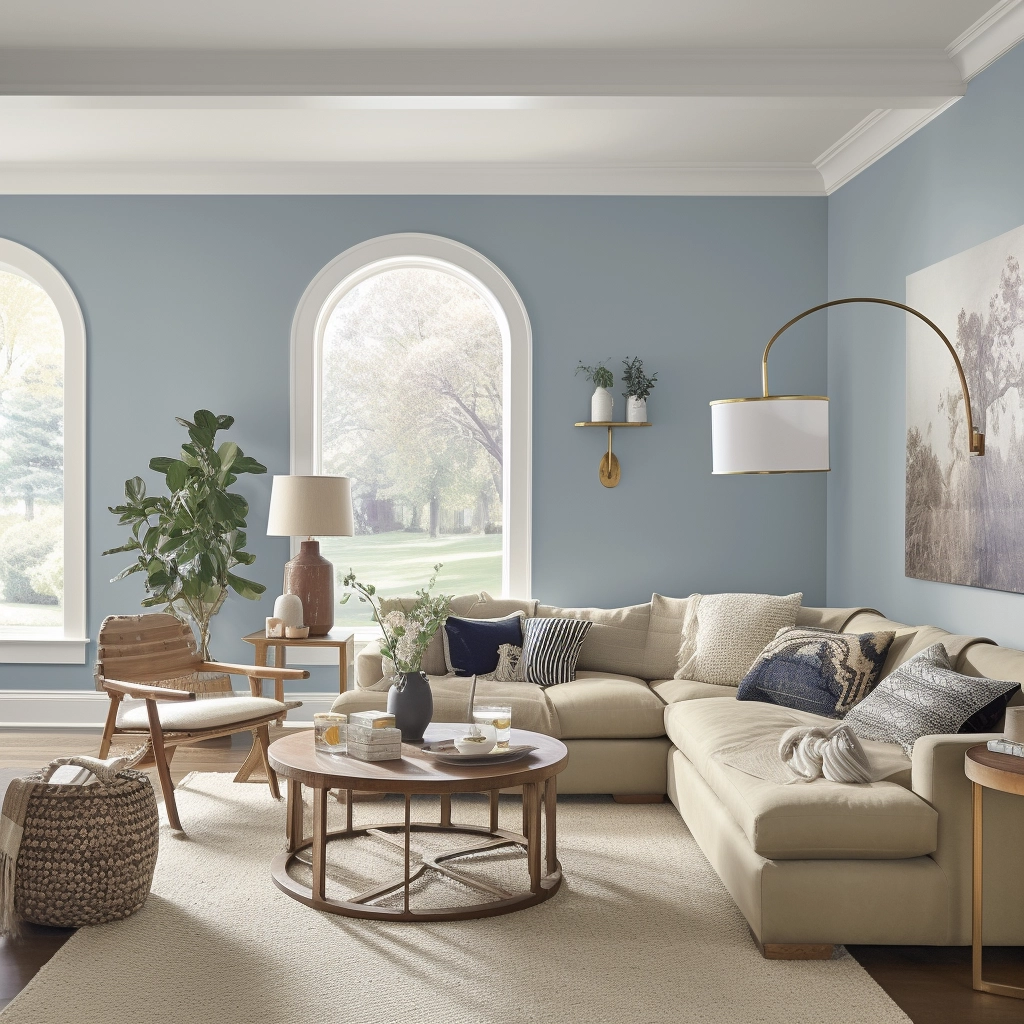 behr blue willow living room