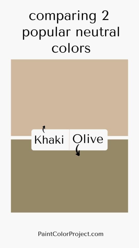 Khaki vs. Olive Green: What’s the Difference? - The Paint Color Project