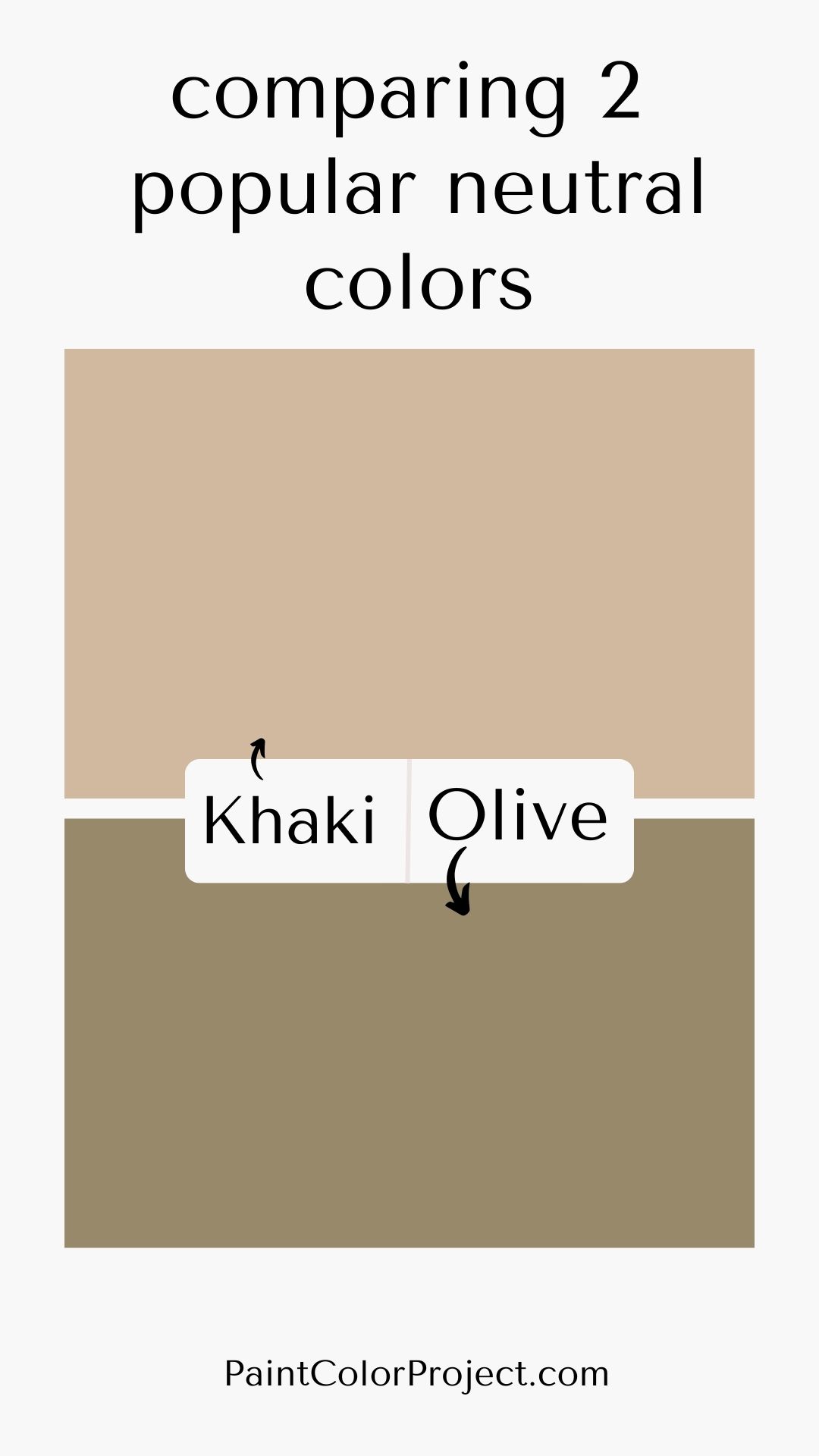 khaki vs olive