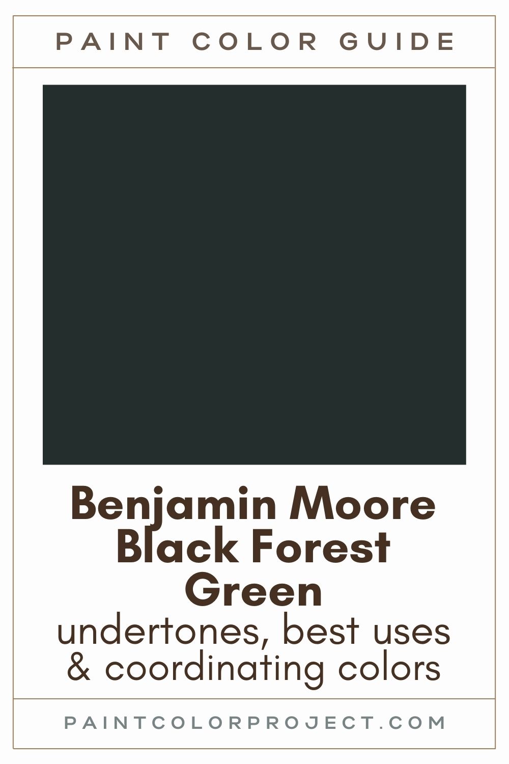 Benjamin Moore Black Forest Green: a complete color review - The Paint ...