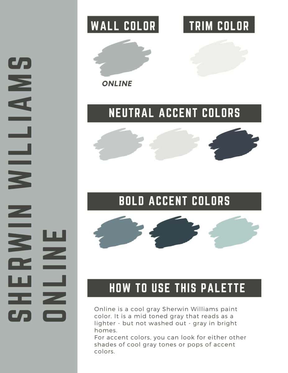 Sherwin Williams Online Paint Color Palette The Paint Color Project