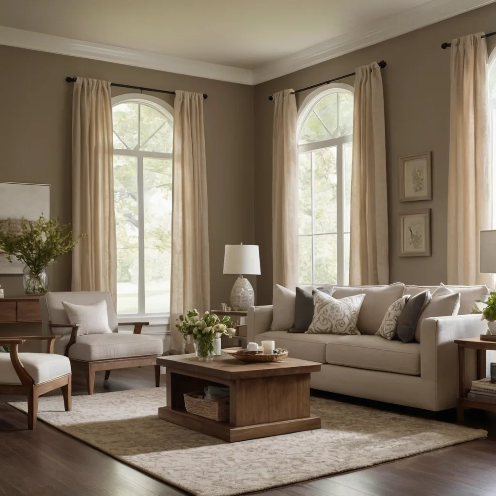 SW Taupe of the morning living room