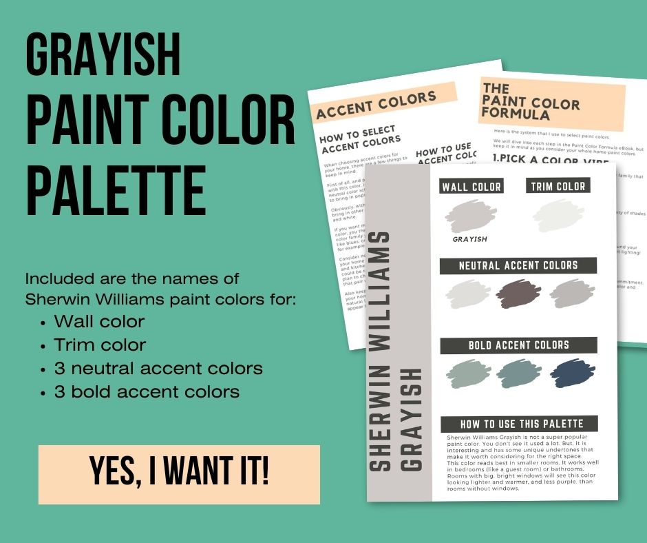 SW Grayish paint color palette