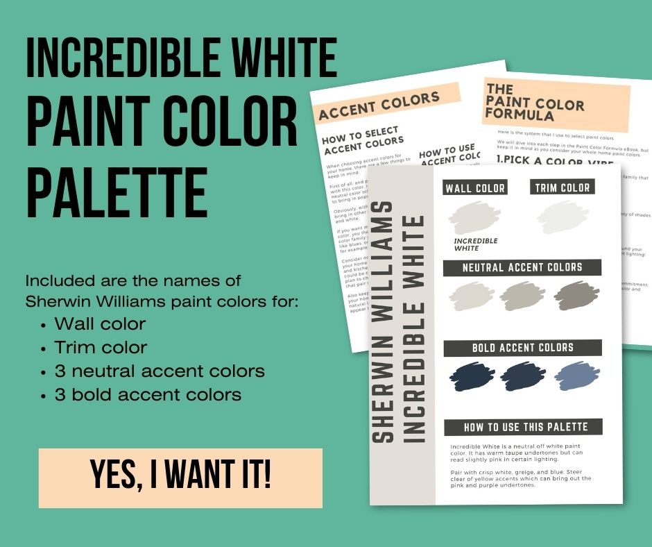 incredible white paint color palette