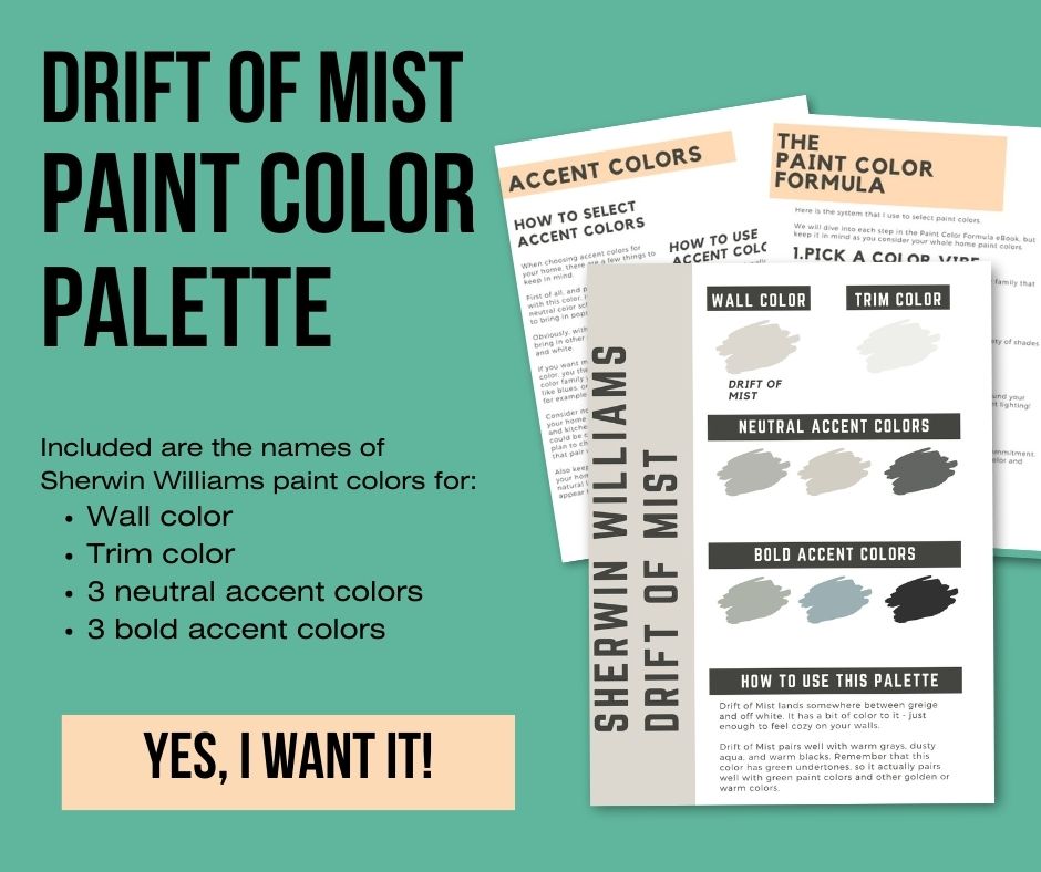 drift of mist paint color palette