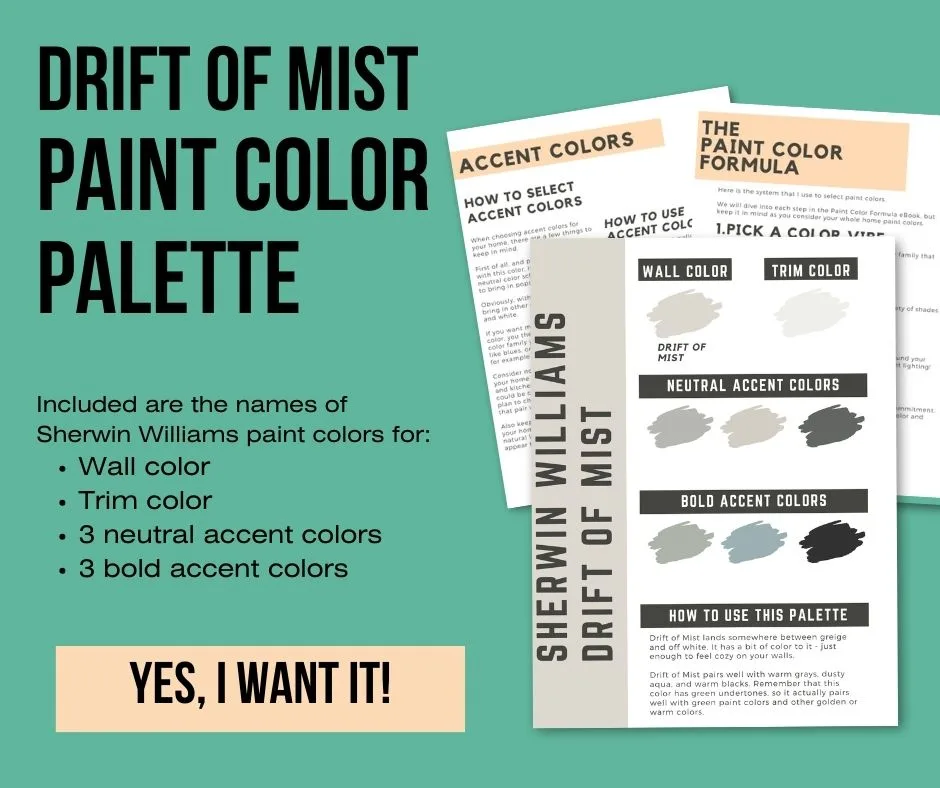 drift of mist paint color palette