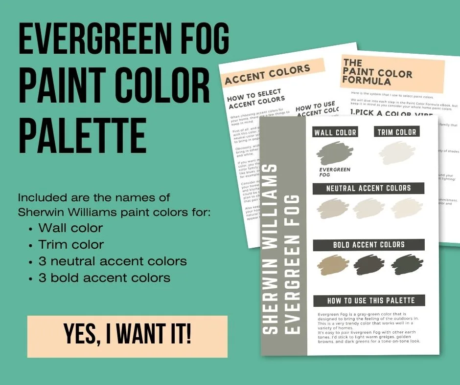 evergreen fog paint color palette
