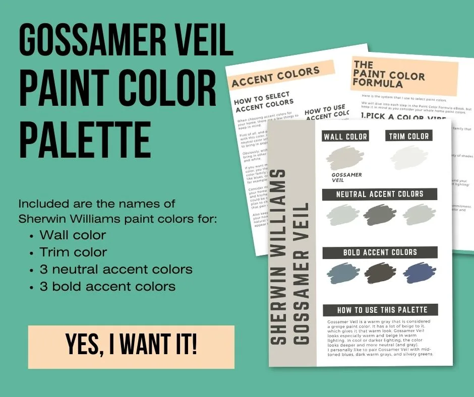 gossamer veil paint color palette