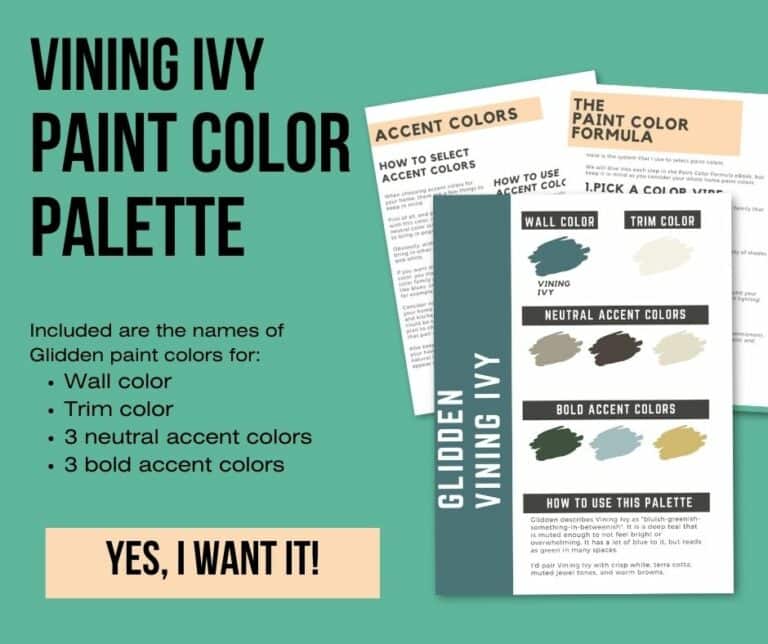 Glidden Vining Ivy complete color review The Paint Color Project