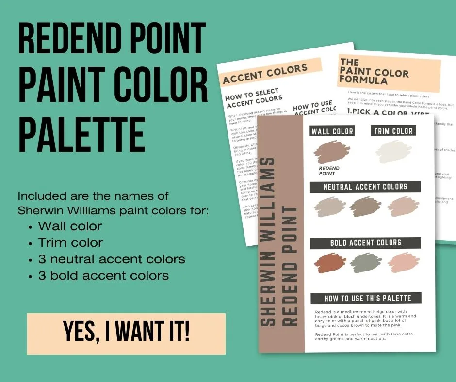 sherwin williams redend point paint color palette