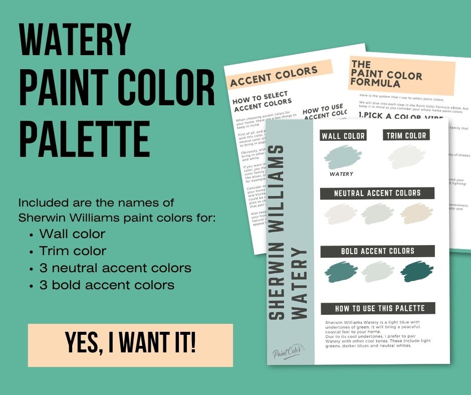 sw watery paint color palette