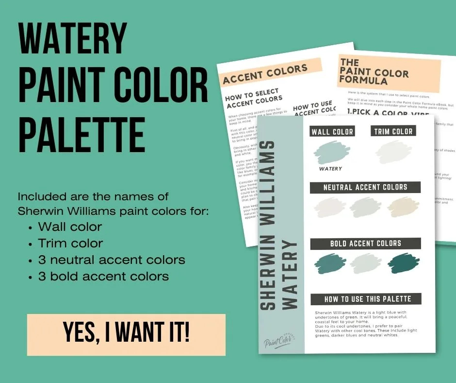 sw watery paint color palette